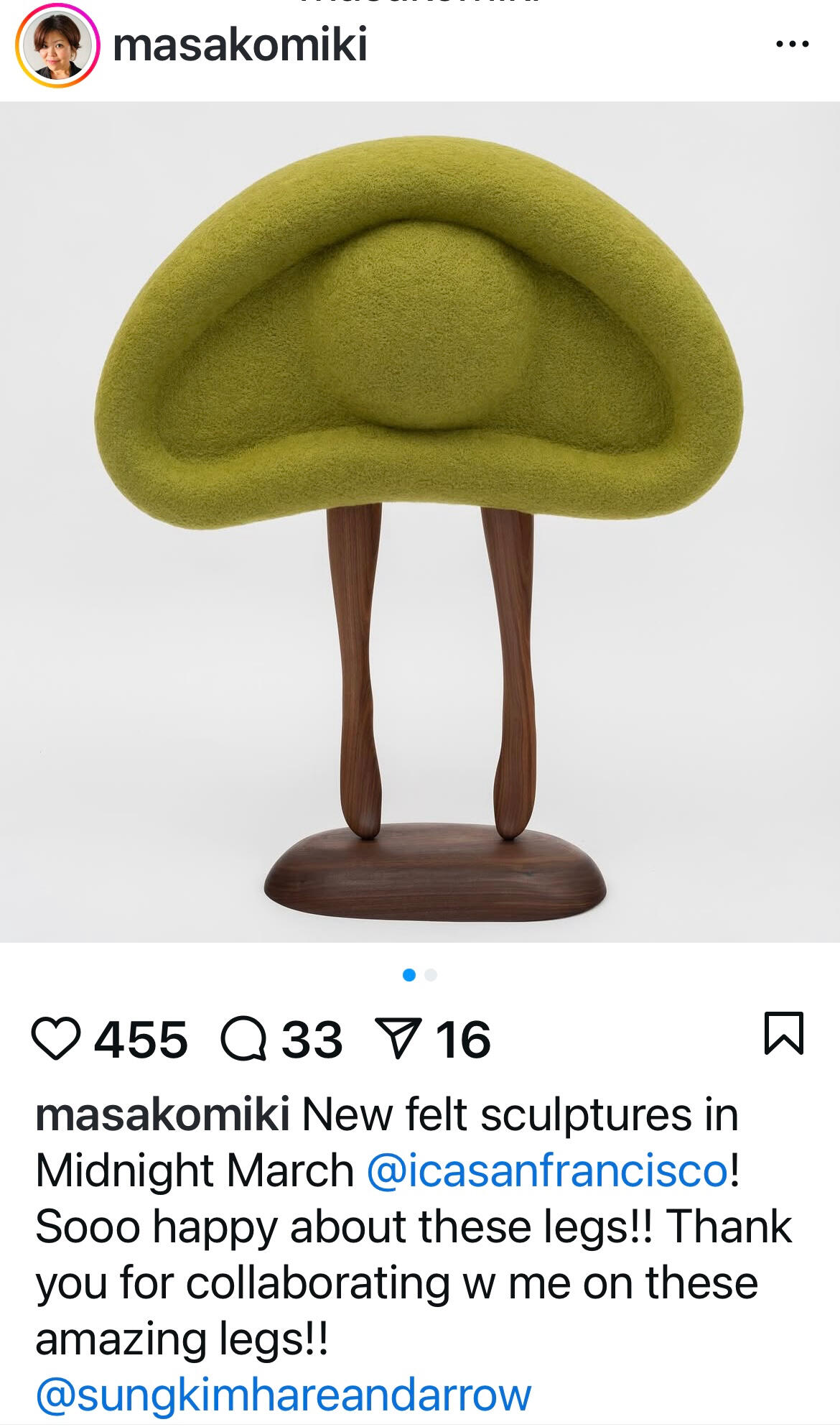 Masako Miki’s preview of “Midnight March” via Instagram