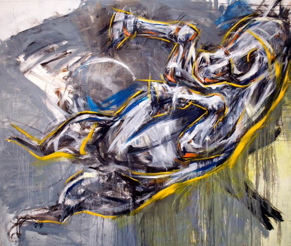 Tracy-Boyd-Seattle-WA-Painting-Falling-Horses-Abstract-Figurative-Art-Artwork